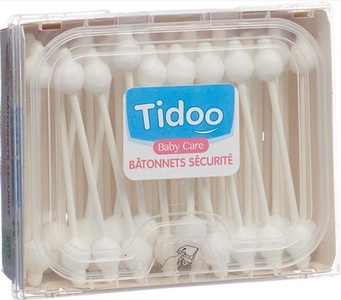 Tidoo, Tidoo - Wattestäbchen Bio - 50 Stück, Tidoo Wattestäbchen Bio (50 Stk)