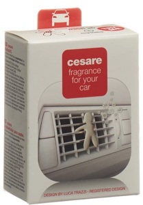 Mr & Mrs fragrance, 1x Duftmännchen Cesare fürs Auto weiss FRESH AIR, 