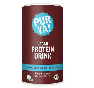 PUR YA!, PUR YA! Vegan Proteindrink Cacao-Carob Bio (550 g), 