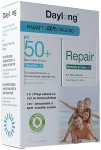 Daylong, Daylong Sensitive Gel-Creme SPF50+ & After Sun Repair (2x200ml), 