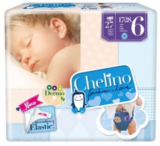 chelino, chelino fashion & love Windeln Gr.6 17-28kg (27 Stk), 