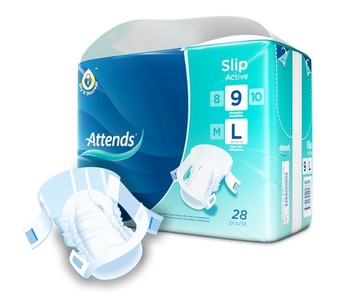 Attends, Attends Slip Active 9 Gr. L, 