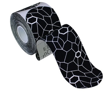 Theraband, TheraBand Kinesiology Tape Precut Roll - Black/White, TheraBand Kinesiology Tape Precut Roll Black/White 5cm x 25cm (1 Stk)