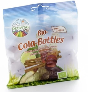 Ökovital, Cola-Bottles mit Gelatine, Ökovital Bio Cola Bottles 100g