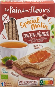 Blumenbrot, Frühstücks-Schnitten Kastanien bio (230g), Les Pain des fleurs Blumenbrot Spécial Matin Kastanie (230g)