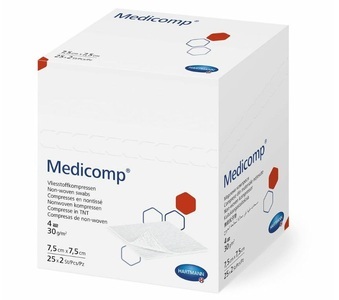 Medicomp, Medicomp Bl 4 fach S30 7.5x7.5 steril (100x2 Stück), Medicomp Bl 4-fach S30 7.5x7.5 steril (100x2 Stk)