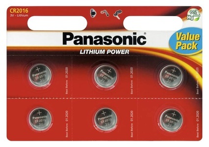 Panasonic, Panasonic Lithium Power 6x CR2025 Batterien, Lithium Knopfzelle CR-2025EL/6B, Akku
