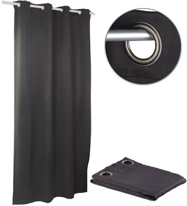 Carlo Milano, Carlo Milano Verdunkelungs-Vorhang mit weiten 4-cm-Ösen, 145 x 245 cm, schwarz, Verdunkelungs-Vorhang mit weiten 4-cm-Ösen, 145 x 245 cm, schwarz