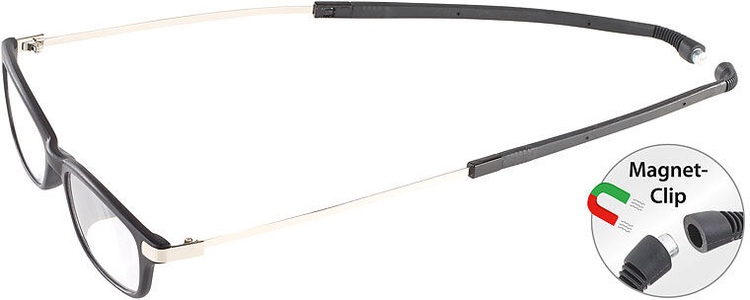 Infactory, infactory Umhänge-Lesehilfe m. ausziehbaren Bügeln & Magnet-Verschluss, +3,5 dpt, Umhänge-Lesehilfe m. ausziehbaren Bügeln & Magnet-Verschluss, +3,5 dpt