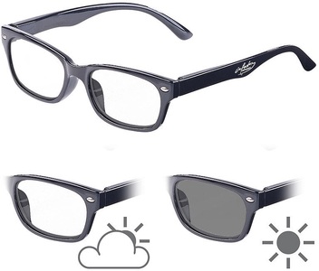 Infactory, infactory Selbsttönende Lesebrille mit UV-Schutz 400, +2,5 Dioptrien, Selbsttönende Lesebrille mit UV-Schutz 400, +2,5 Dioptrien