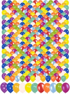 Playtastic, Playtastic 400 bunte Luftballons (30 cm) Megapack, 400 bunte Luftballons (30 cm) Megapack