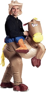 Playtastic, Playtastic Selbstaufblasendes Kostüm "Wilder Cowboy", Selbstaufblasendes Kostüm 