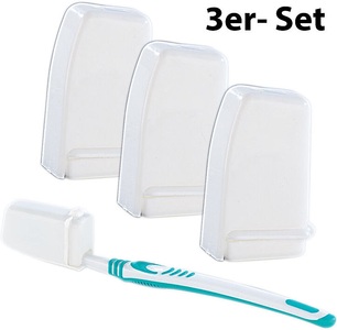 Infactory, infactory Schutzkappen für Zahnbürsten 3er-Set, Schutzkappen für Zahnbürsten 3er-Set
