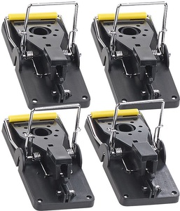 Exbuster, Exbuster Profi-Mausefalle aus Kunststoff, hygienisch, wiederverwendbar, 4er-Set, Profi-Mausefalle aus Kunststoff, hygienisch, wiederverwendbar, 4er-Set