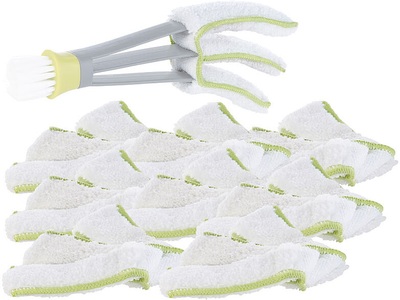 Pearl, Pearl 9er-Set Mikrofaser-Ersatzbezug für Jalousien-Reiniger, waschbar, 9er-Set Mikrofaser-Ersatzbezug für Jalousien-Reiniger, waschbar