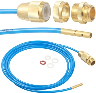 AGT, AGT Hochdruck-Abflussreiniger für M22, M24 & 1/2", mit Dichtungen, 3 m, Hochdruck-Abflussreiniger für M22, M24 & 1/2