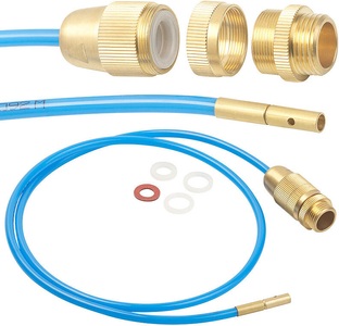 AGT, AGT Hochdruck-Abflussreiniger für M22, M24 & 1/2", mit Dichtungen, 1 m, Hochdruck-Abflussreiniger für M22, M24 & 1/2