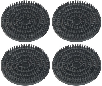 Sichler Haushaltsgeräte, Sichler Haushaltsgeräte 4er-Set Bürsten für Dampf-Fussboden-Poliermaschine FPW-800, Ø 14 cm, 4er-Set Bürsten für Dampf-Fussboden-Poliermaschine FPW-800, Ø 14 cm