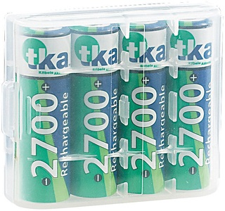 tka Köbele Akkutechnik, tka Köbele Akkutechnik 4er-Set NiMH-Akkus Typ AA / Mignon, 2.700 mAh, mit Aufbewahrungs-Box, 4er-Set NiMH-Akkus Typ AA / Mignon, 2.700 mAh, mit Aufbewahrungs-Box