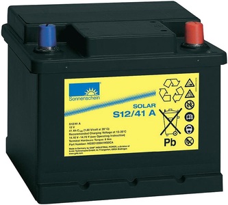 Sonnenschein, Sonnenschein Blei-Akku Solar S12 12V/41Ah für Solarladung optimiert, Blei-Akku Solar S12 12V/41Ah für Solarladung optimiert