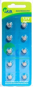 tka Köbele Akkutechnik, tka Köbele Akkutechnik Alkaline-Knopfzellen LR41, 1,5 Volt, im 10er-Sparpaket, Alkaline-Knopfzellen LR41, 1,5 Volt, im 10er-Sparpaket