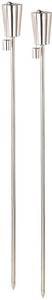 Carlo Milano, Carlo Milano Edelstahl-Gartenfackel "Amor" im 2er-Set, rostfrei, 280 ml, 110 cm, Edelstahl-Gartenfackel 