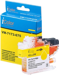 iColor, iColor Tintenpatrone für Brother (ersetzt LC-3217Y), gelb, Tintenpatrone für Brother (ersetzt LC-3217Y), gelb