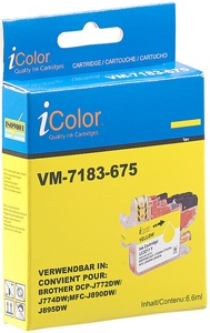 iColor, iColor Tinten-Patrone LC-3211Y für Brother-Drucker, yellow (gelb), Tinten-Patrone LC-3211Y für Brother-Drucker, yellow (gelb)