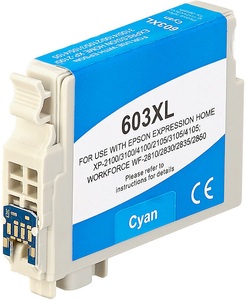 iColor, iColor Tintenpatrone für Epson-Drucker (ersetzt C13T03A24010 / 603XL), cyan, Tintenpatrone für Epson-Drucker (ersetzt C13T03A24010 / 603XL), cyan