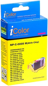 iColor, iColor Patrone für CANON (ersetzt CLI-8M), mit CHIP magenta, Patrone für CANON (ersetzt CLI-8M), mit CHIP magenta
