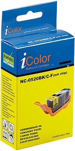 iColor, iColor Patrone für CANON (ersetzt PGI-520BK), black ohne CHIP, Patrone für CANON (ersetzt PGI-520BK), black ohne CHIP