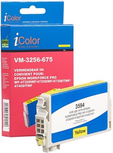 iColor, iColor Tinten-Patrone T3594 / 35XL für Epson-Drucker, yellow (gelb), Tinten-Patrone T3594 / 35XL für Epson-Drucker, yellow (gelb)