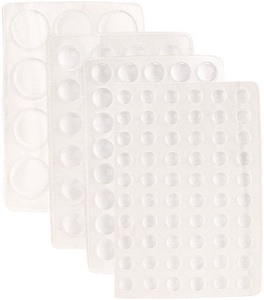 AGT, AGT 136-tlg. Mega-Set Elastikpuffer für Möbel, transparent, 4 Grössen, 136-tlg. Mega-Set Elastikpuffer für Möbel, transparent, 4 Grössen
