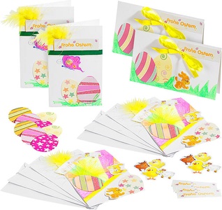Your design, Your Design Osterkarten-Bastelset für 10 Karten mit Umschlag, Osterkarten-Bastelset für 10 Karten mit Umschlag