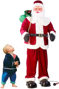 Infactory, infactory Singender und tanzender XXL-Weihnachtsmann mit Karaoke, 160 cm, Singender und tanzender XXL-Weihnachtsmann mit Karaoke, 160 cm