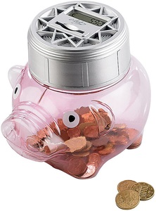Infactory, infactory Sparschwein mit automatischer Zählfunktion, Sparschwein mit automatischer Zählfunktion, LCD-Display