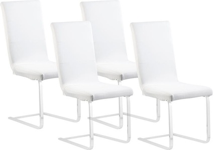 Infactory, infactory 4er-Set Stretch-Stuhlhussen, OEKO-TEX® Standard 100, 42x42x60 cm, weiss, 4er-Set Stretch-Stuhlhussen, OEKO-TEX® Standard 100, 42x42x60 cm, weiß