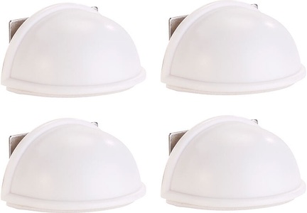 AGT, AGT 4er-Set magnetische Türstopper, selbstklebend, weiss, 4er-Set magnetische Türstopper, selbstklebend, weiß