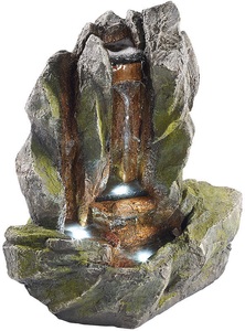 Infactory, infactory Beleuchteter Zimmerbrunnen "Felsspalte" mit LED und Pumpe, Beleuchteter Zimmerbrunnen 