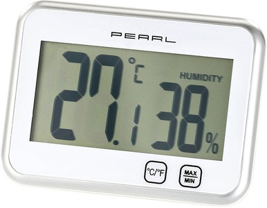 Pearl, Pearl Digitales Thermometer & Hygrometer mit Minimum / Maximum, Touch, Digitales Thermometer & Hygrometer mit Minimum / Maximum, Touch