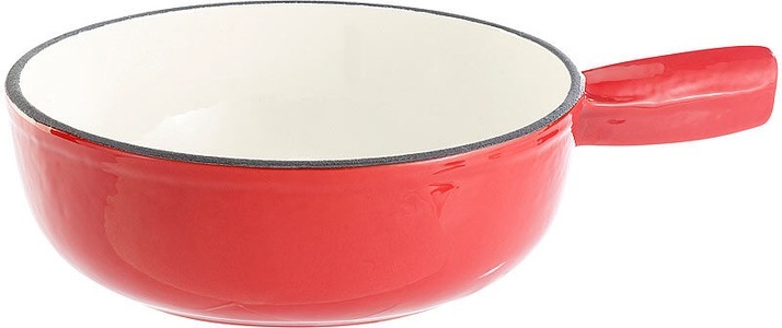 Rosenstein & Söhne, Rosenstein & Söhne Käsefondue-Topf aus Gusseisen, 24 cm, Käsefondue-Topf aus Gusseisen, 24 cm