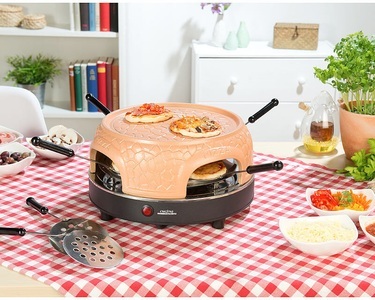 Cucina di Modena, Cucina di Modena Pizzaofen mit echter Terrakotta-Haube für 6 Personen, Pizzaofen mit echter Terrakotta-Haube für 6 Personen