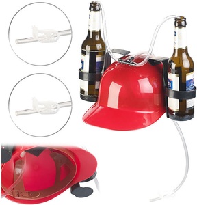 Infactory, infactory Bierhelm mit 2 Dosenhaltern und Trinkschlauch, Bierhelm mit 2 Dosenhaltern und Trinkschlauch