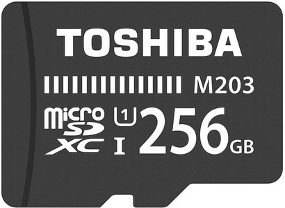 Toshiba, Toshiba microSDXC-Speicherkarte M203 256 GB Class 10 UHS-I inkl. SD-Adapter, 