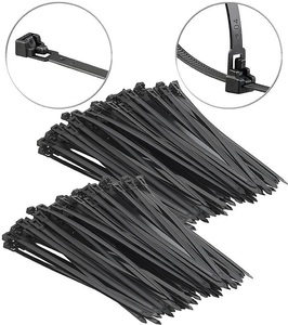 AGT, AGT 200er-Set wiederverschliessbare Kabelbinder, 250 x 7,6 mm, 200er-Set wiederverschließbare Kabelbinder, 250 x 7,6 mm