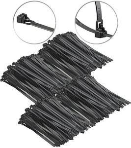 AGT, AGT 400er-Set wiederverschliessbare Kabelbinder, 200 x 7,6 mm, 400er-Set wiederverschließbare Kabelbinder, 200 x 7,6 mm