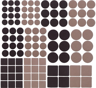 AGT, AGT 110-teiliges Filzgleiter- und Möbelpuffer-Set, selbstklebend, braun, 110-teiliges Filzgleiter- und Möbelpuffer-Set, selbstklebend, braun