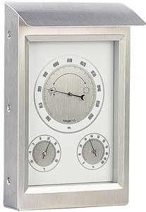 Infactory, infactory Aussenwetterstation mit Hygro- und Barometeranzeige, Aussenwetterstation mit Hygro- und Barometeranzeige