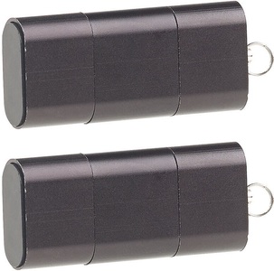 Pearl, Pearl 2er-Set Mini-Cardreader & USB-Stick für microSD bis 128 GB, USB A & C, 2er-Set Mini-Cardreader & USB-Stick für microSD bis 128 GB, USB A & C