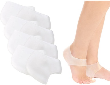 newgen medicals, newgen medicals Silikon-Fersensocken für trockene und rissige Fersen, 4 Paar, Silikon-Fersensocken für trockene und rissige Fersen, 4 Paar